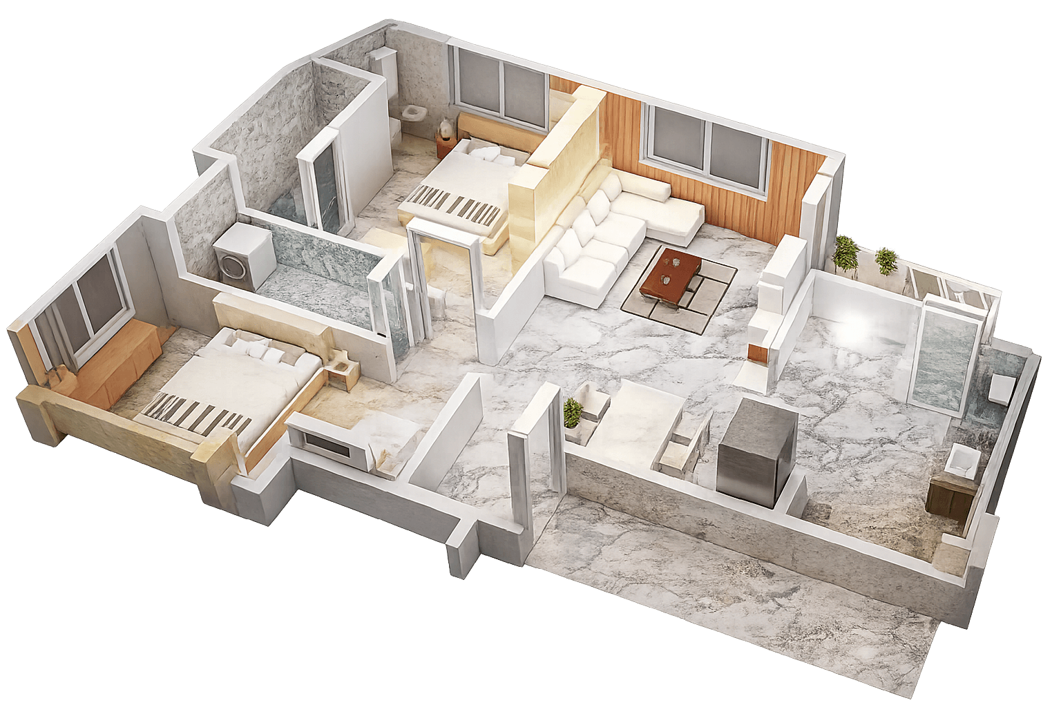 2 BHK Type A